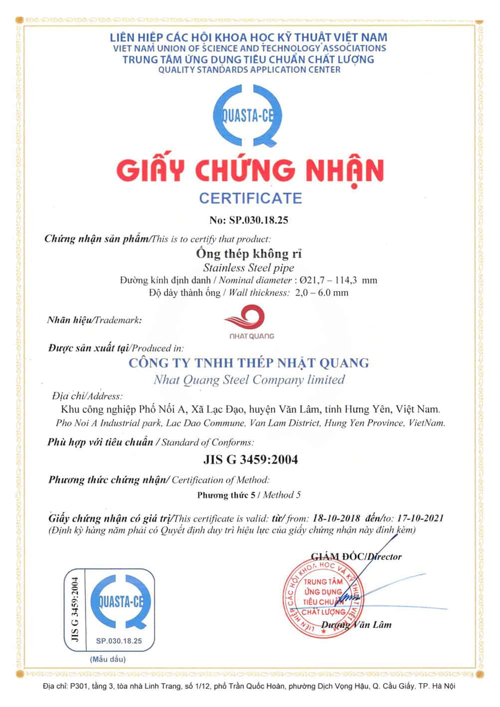 Cn Ống Inox 2 1