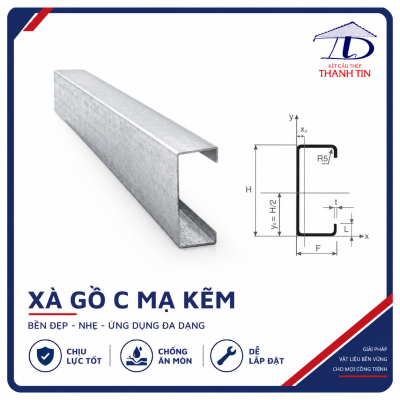 Xà Gồ C Mạ Kẽm