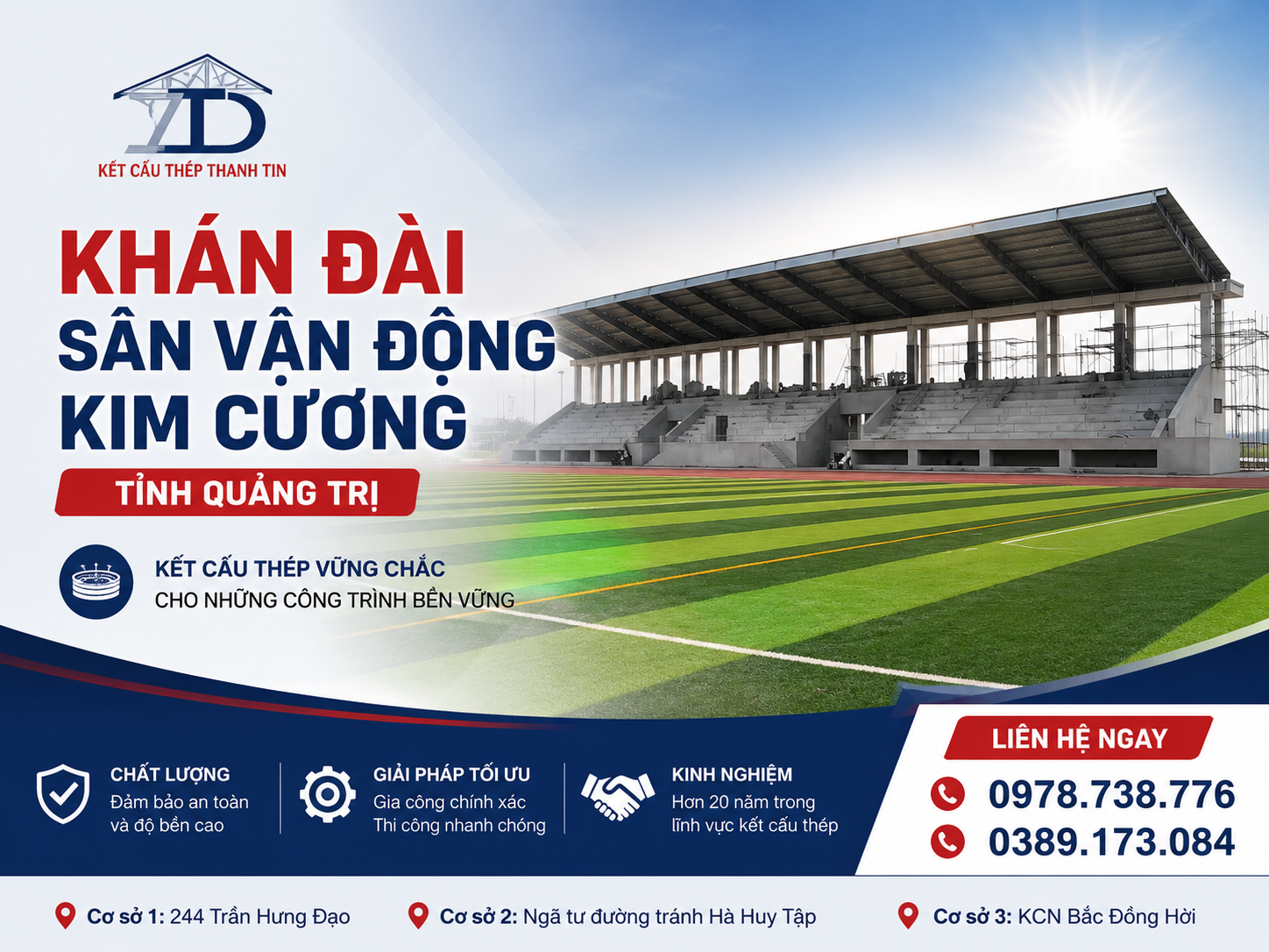 Khán Đài Sân Vận Động Kim Cương
